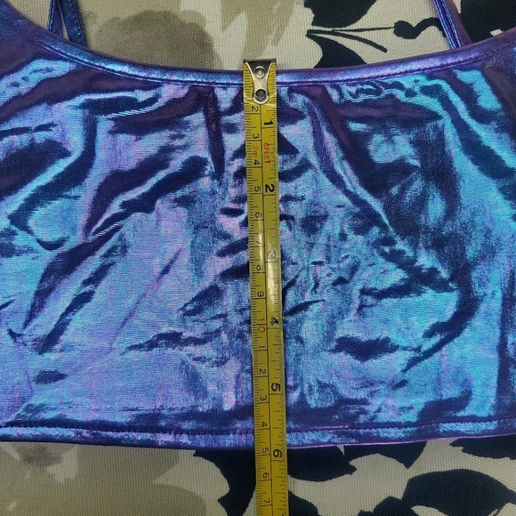 SHEIN | SXY PU Cami Top & Bodycon Skirt in Purple sz XS - Picture 7 of 8